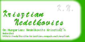 krisztian nedelkovits business card